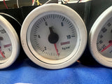 3x White Omori 52mm Gauges